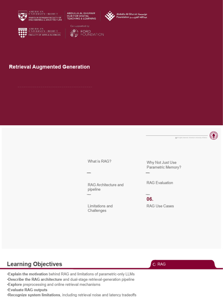 W5 L2 Retrieval Augmented Generation RAG | PDF | Information Science ...