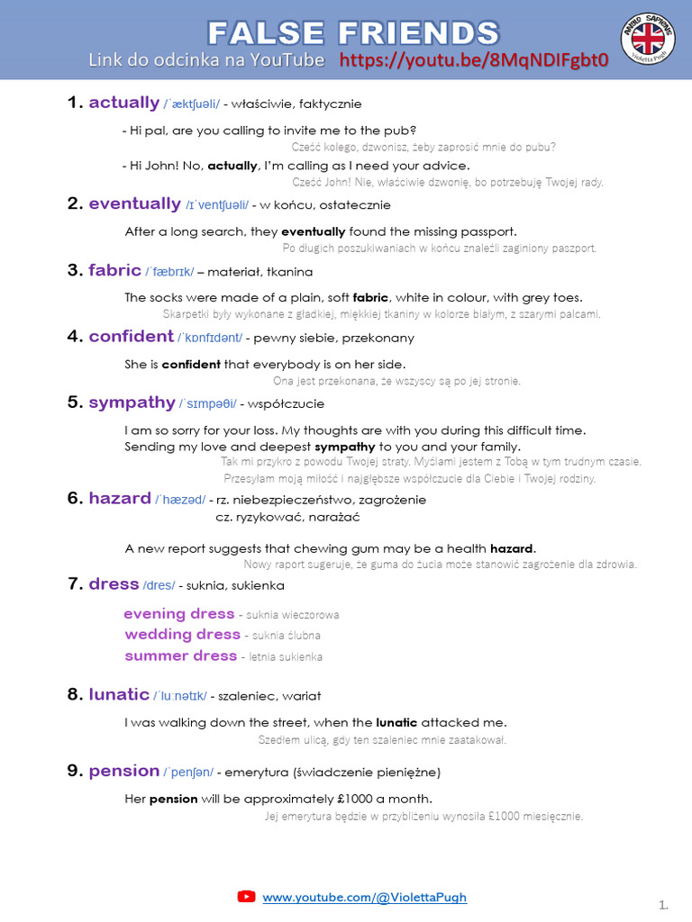 14 False Friends - Violetta Pugh | PDF
