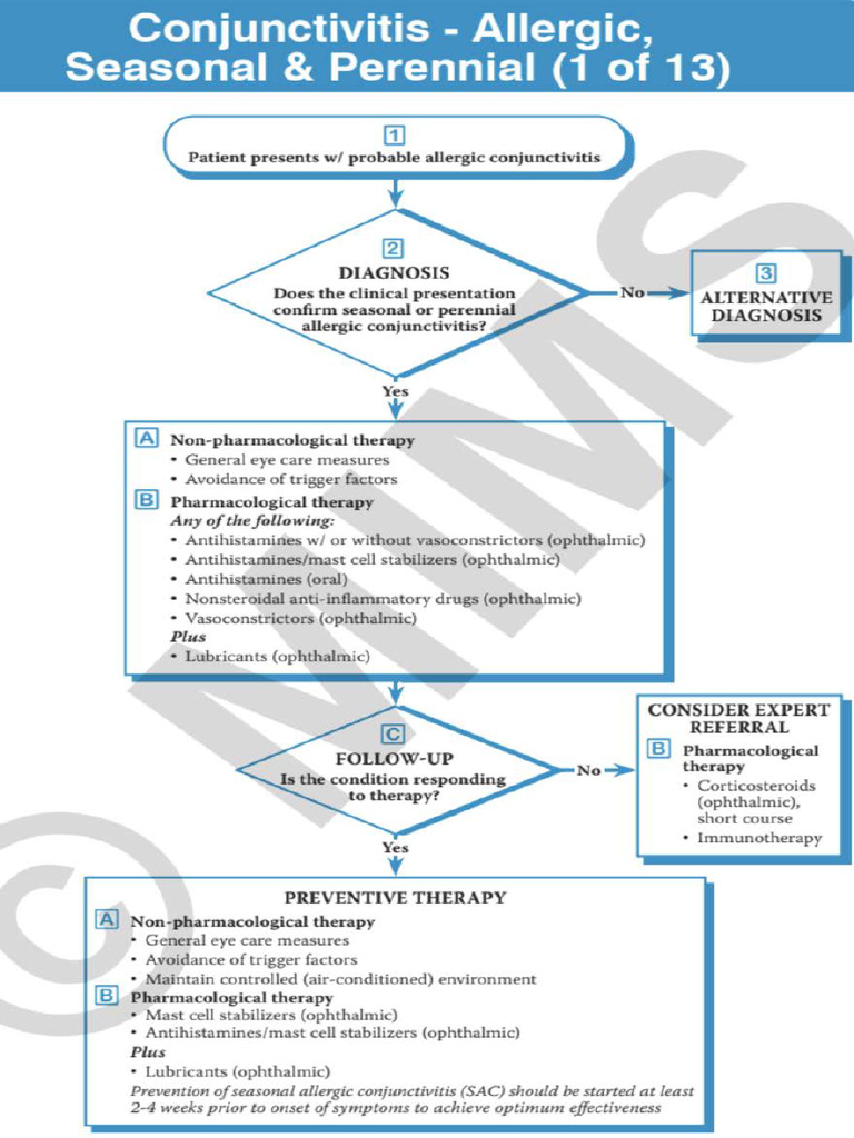 Allergic Conjunctivitis Algorithm | PDF
