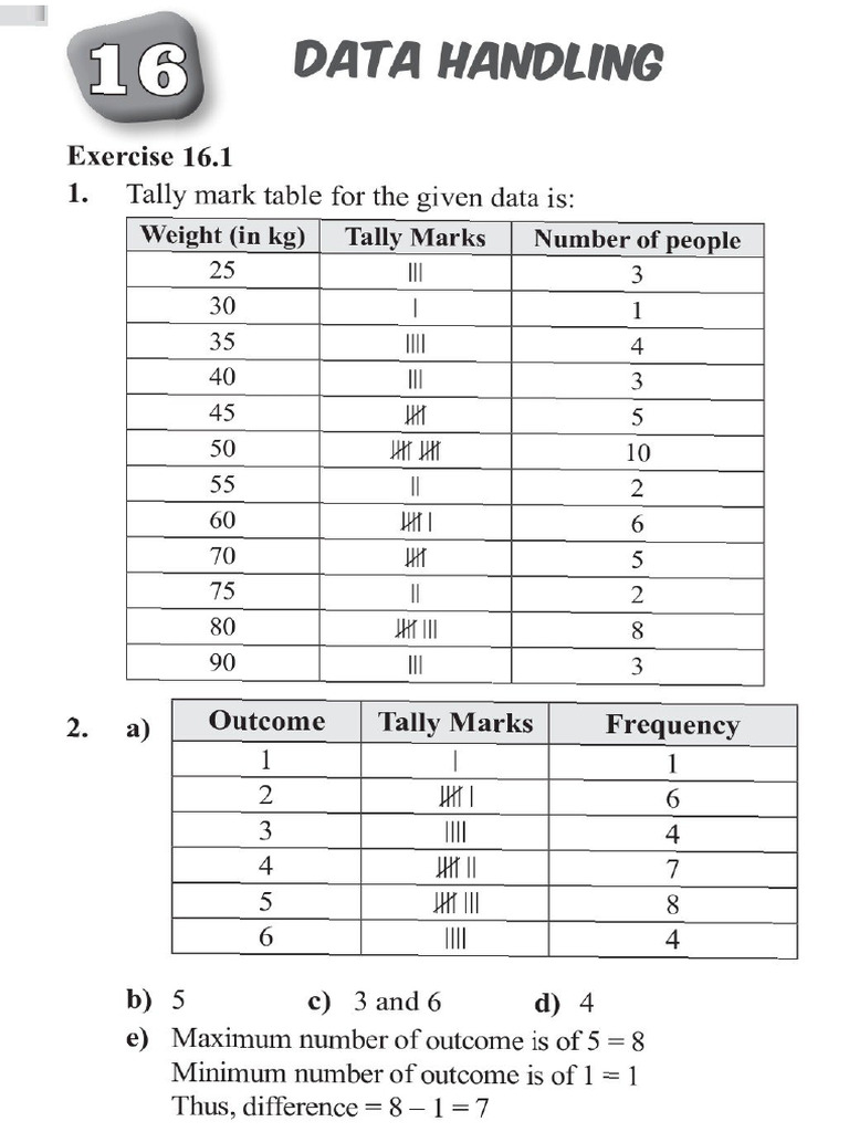 Data Handling Q1 Q2 (27 Nov) | PDF