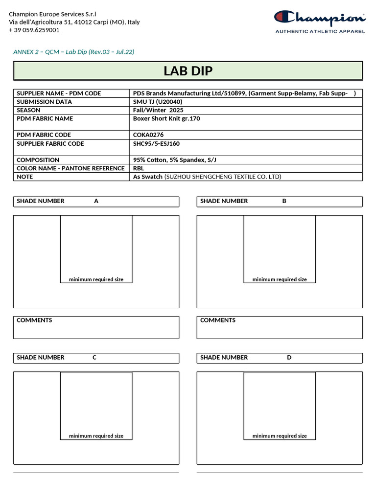 QCM Lab Dip Submission for Fall/Winter 2025 | PDF