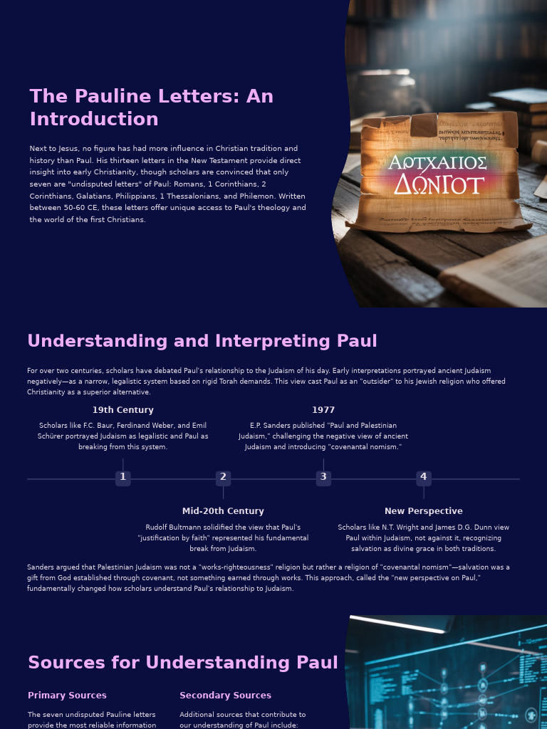 Understanding Paul's Letters and Theology | PDF | Paul The Apostle | Jesus