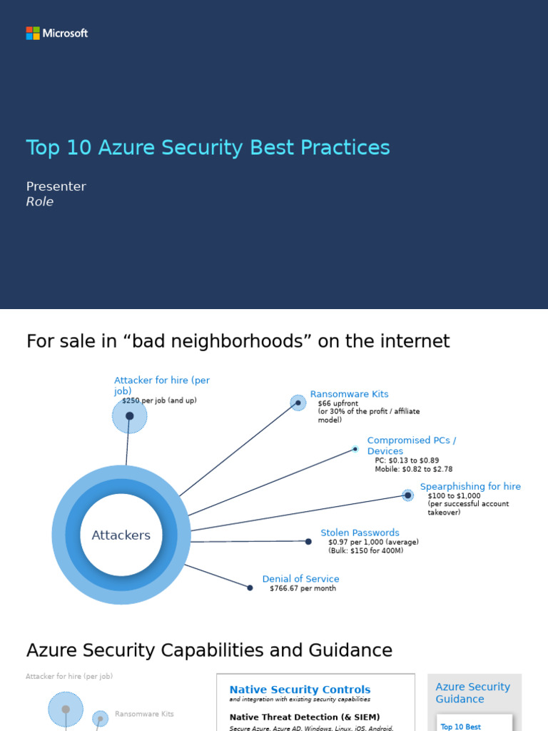 Top 10 Azure Security Practices | PDF | Microsoft Azure | Cloud Computing