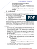 Guidelines for Preparation of Project Report