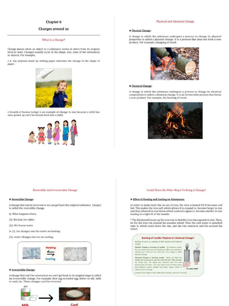 CHAPTER 6 Changes Around Us | PDF