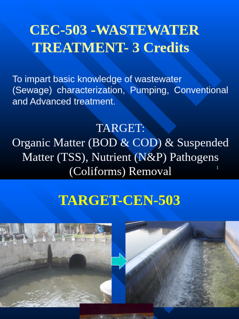 Wastewater Treatment Basics and Pollutants | PDF | Sewage | Sewage ...