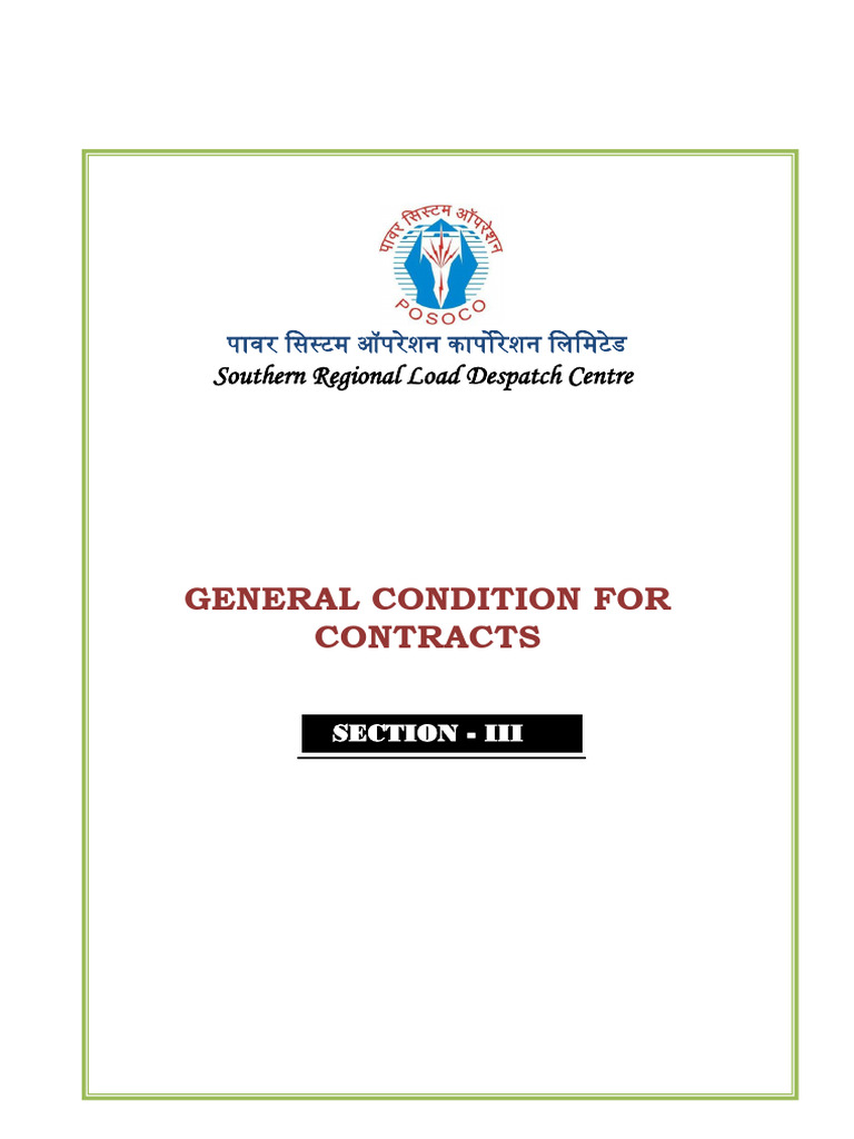General Conditions of Contract Overview | PDF | Taxes | Employment