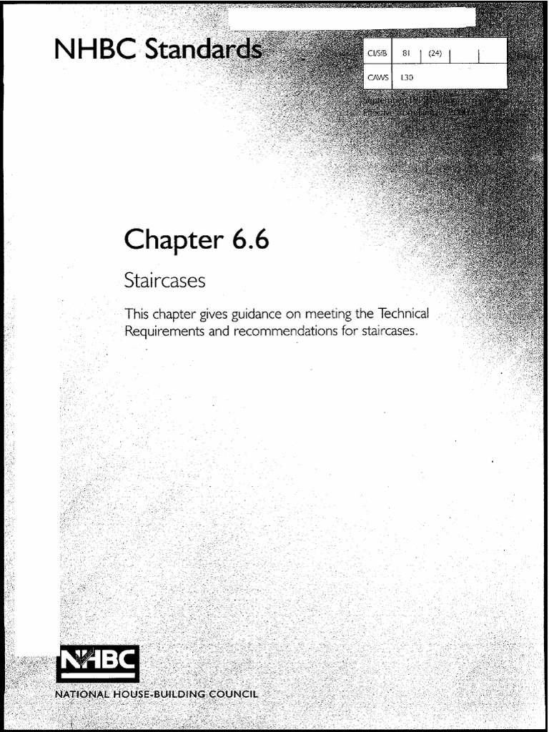 NHBC - Staircases | PDF