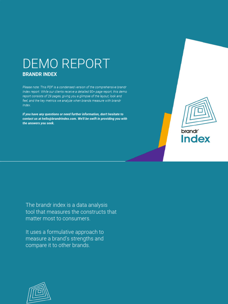 Brandr Index Demo Report Short Version | PDF | Brand | Mean