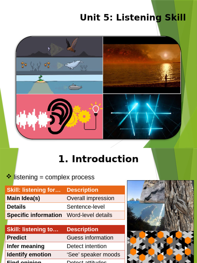 Unit+5+ +Listening+Skill | PDF | Learning | Cognition