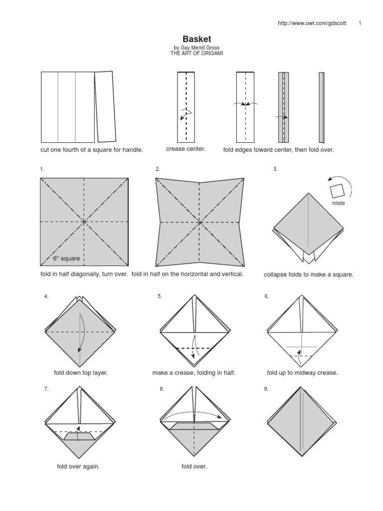Origami Basket | PDF | Home & Garden