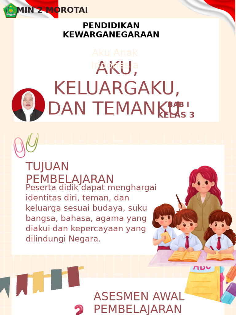 Aku, Keluargaku, Dan Temanku Pendidikan Pancasila Kelas 3 Presentasi ...