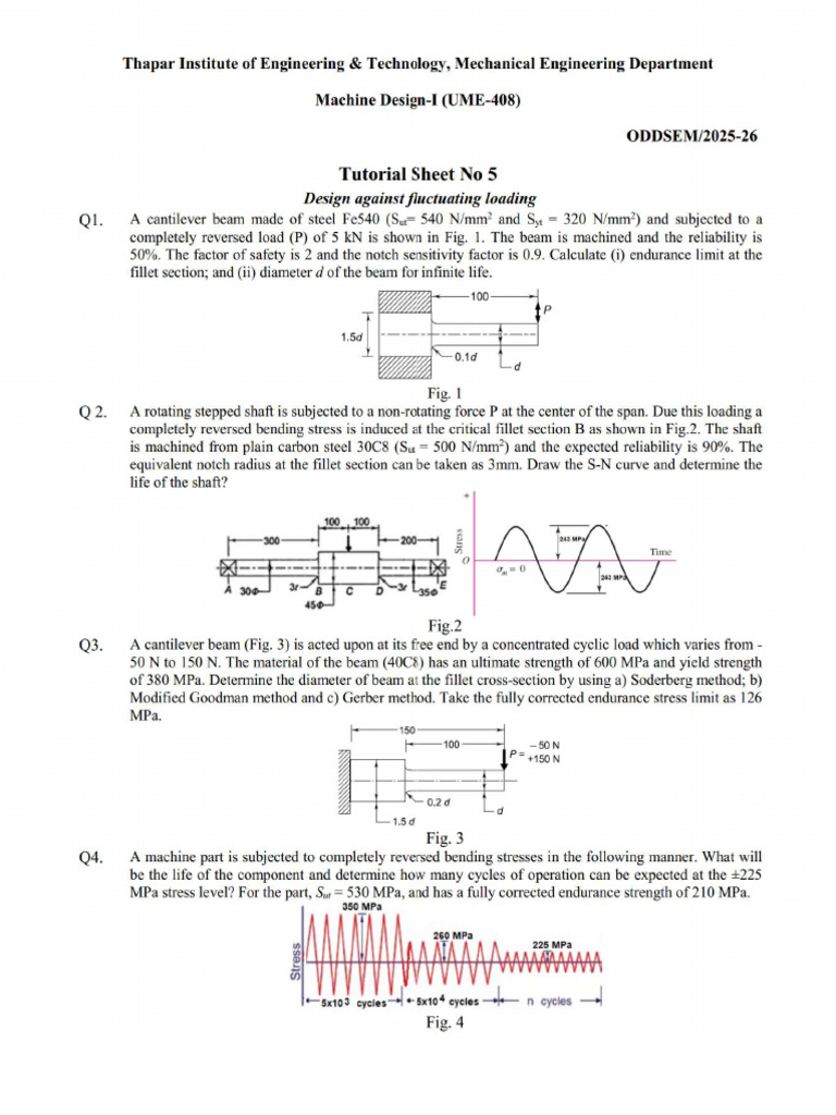 Tutorial Sheet 5 Pdf