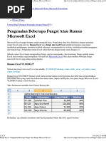 Rumus Excel - Pen Gen Alan Beberapa Fungsi Atau Rumus Microsoft Excel - Kumpulan Tips Microsoft Excel, Microsoft Word, Microsoft