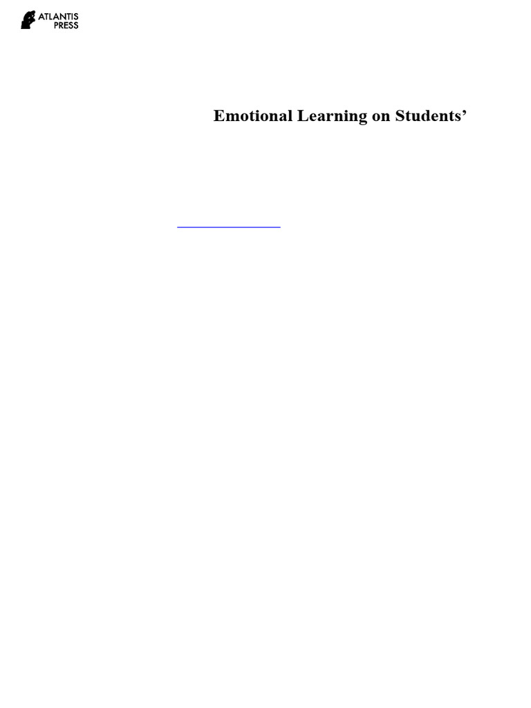 Socio-Emotional Learning in Math Education | PDF | Teachers | Learning