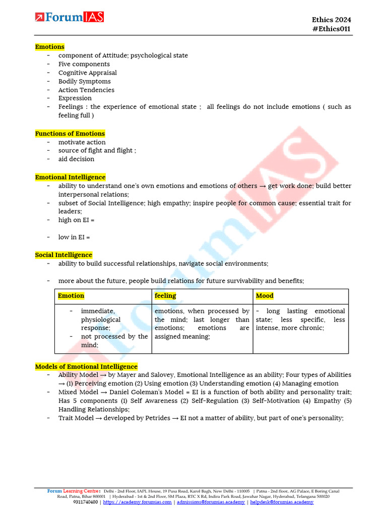 Understanding Emotional Intelligence | PDF | Emotions | Emotional ...