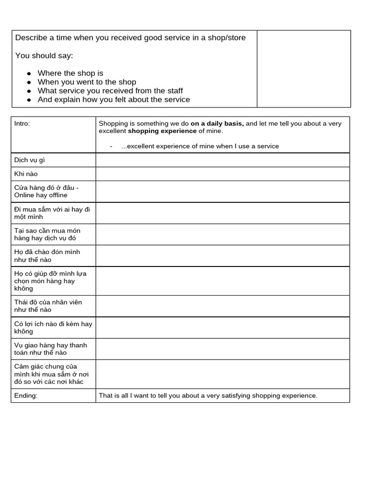 32 - A Good Service in A Store | PDF