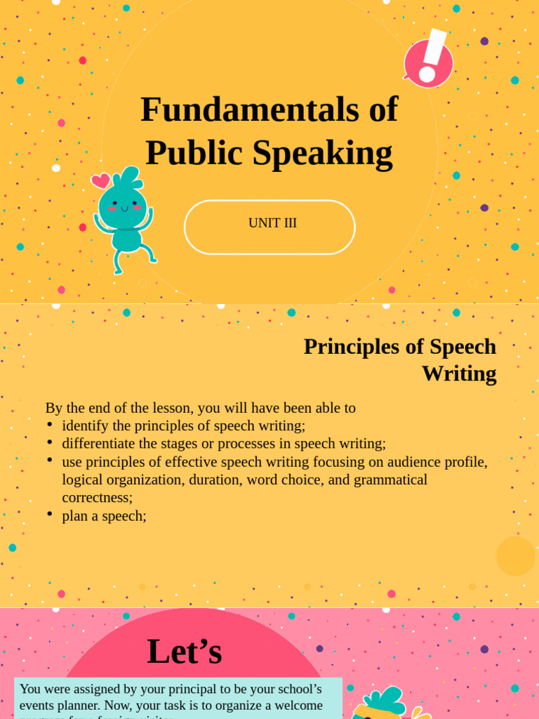Principles of Effective Speech Writing | PDF | Information | Public ...