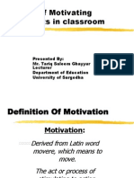 Ways of Motivating Students in Classroom 1