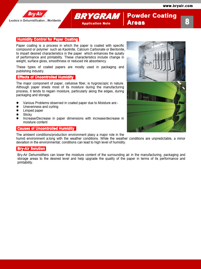 Humidity Control for Paper Coating | PDF
