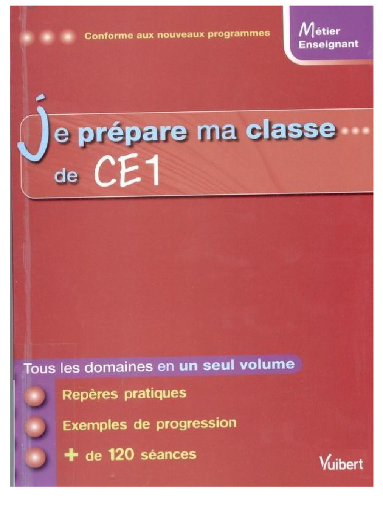Je Prépare Ma Classe de CE1 | PDF
