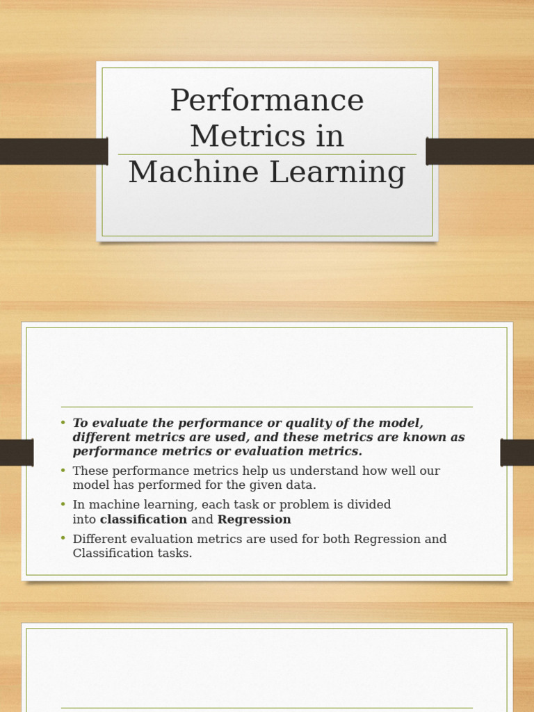 Performance Metrics in Machine Learning | PDF | Receiver Operating ...