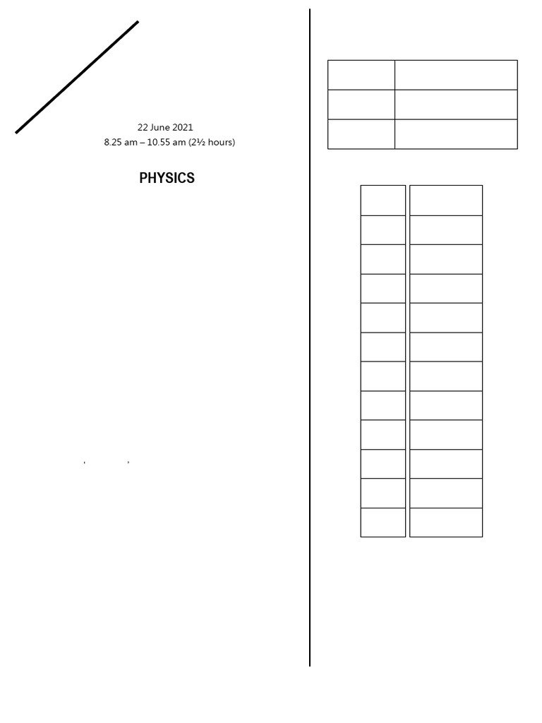 F5 DSE Physics Final Exam 2020-2021 | PDF | Physics | Physical Phenomena
