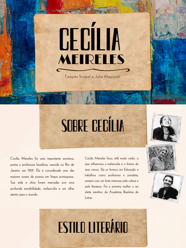 Vida e Obra de Cecília Meireles | PDF | Poesia