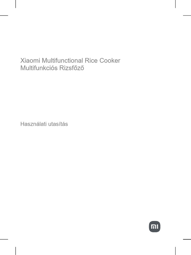 Multi Ricecooker Manual Hu | PDF