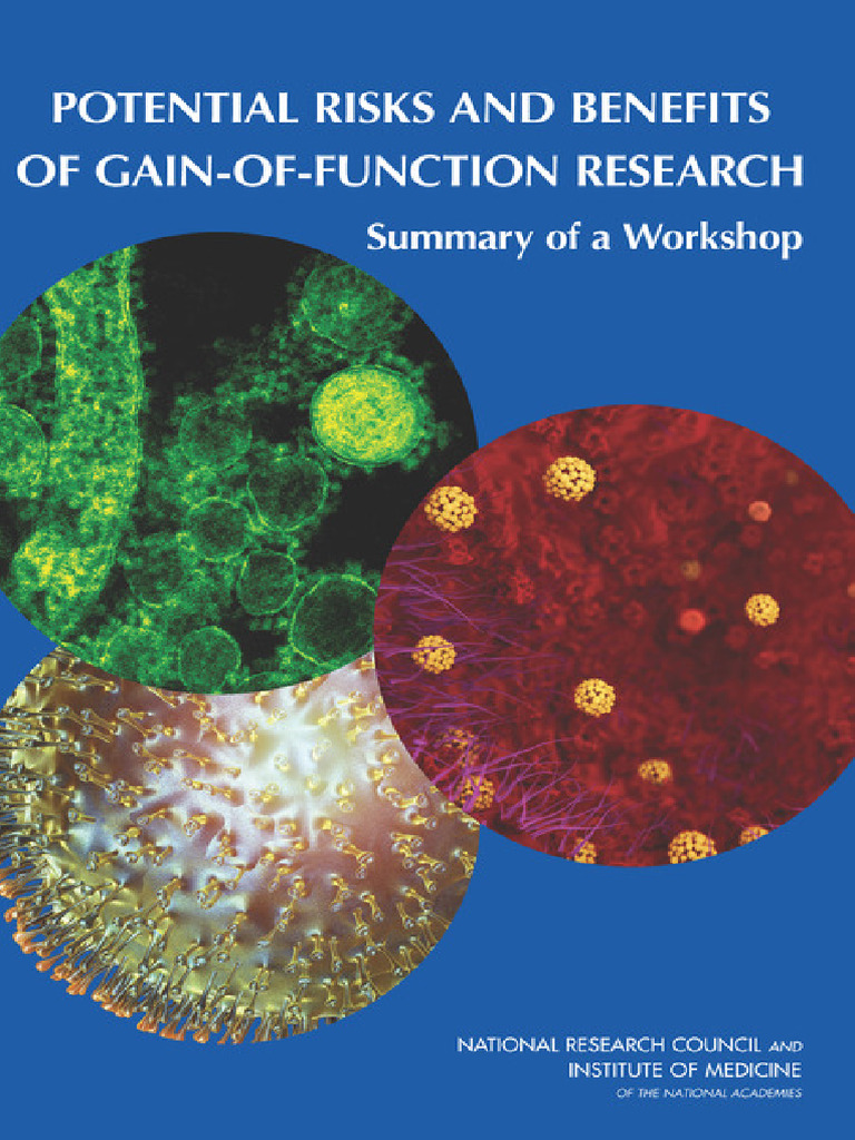 Potential Risks and Benefits of GainofFunction Research PDF