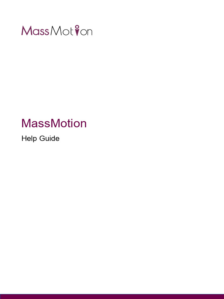 MassMotion User Guide Overview | PDF | 2 D Computer Graphics | Graphics ...