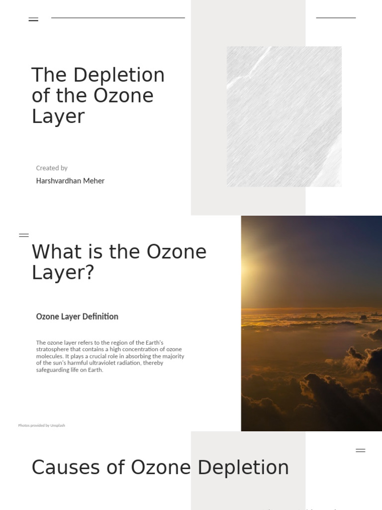 The Depletion of The Ozone Layer | PDF | Ozone Depletion | Ozone