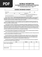 High Risk Medical Consent Form | PDF | Surgery | Health Care