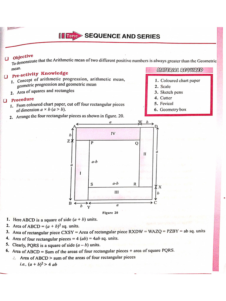 Activity 1, Class 11th, Sequence and Series | PDF