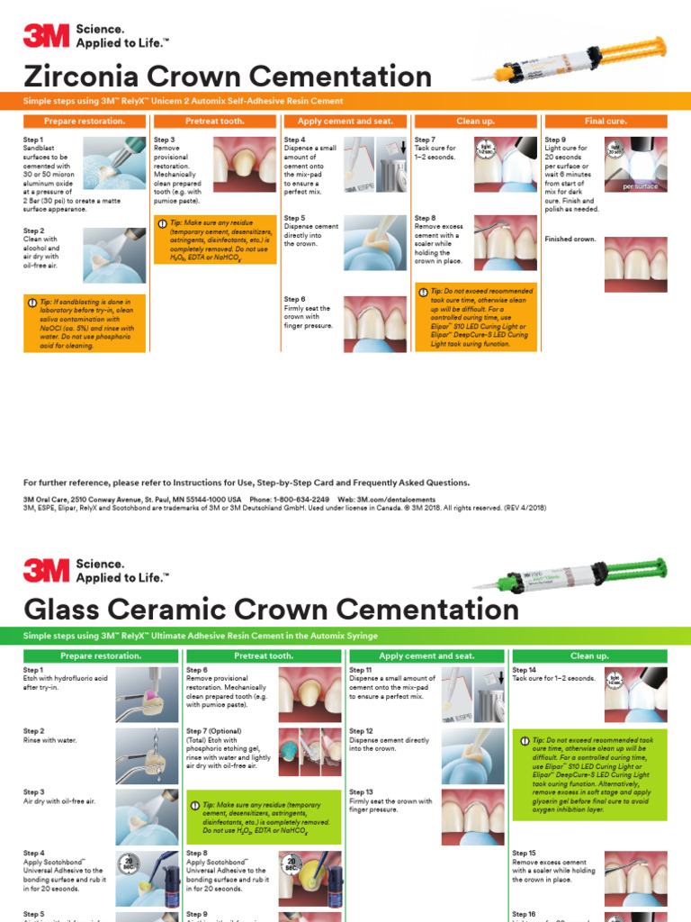 RelyX Unicem 2 Cementation Guide | PDF | Adhesive | Materials