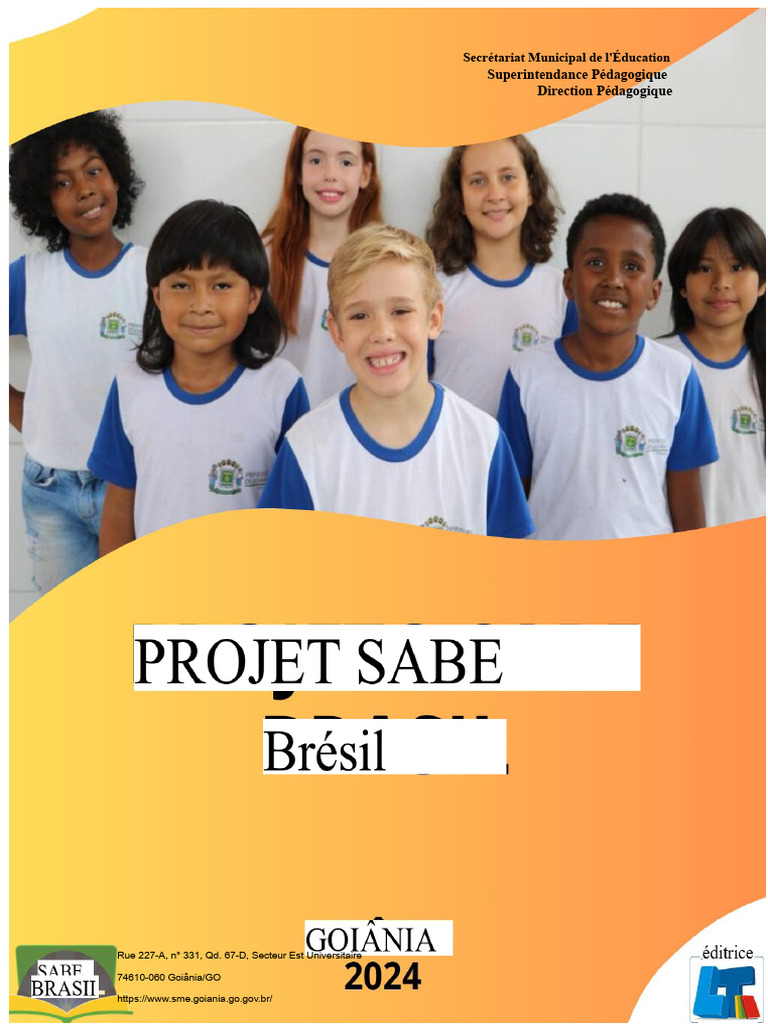 Projet Sabe Brasil : Soutien Pédagogique | PDF | Pédagogie | Apprentissage
