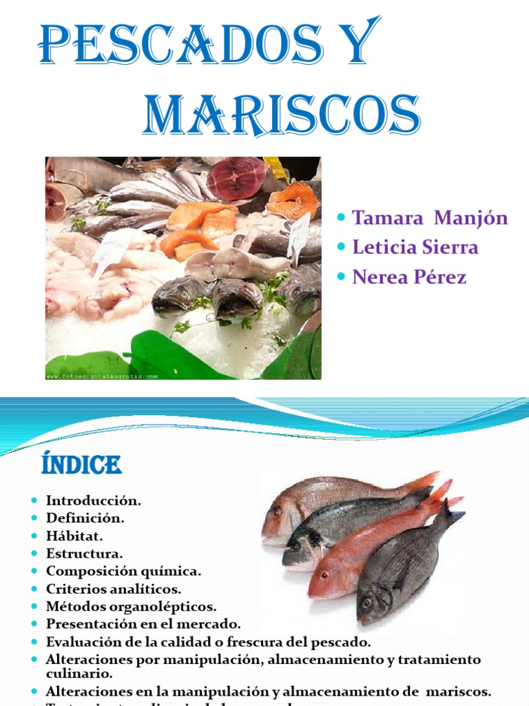 Pescados y Mariscos | PDF | Pescado | Alimentos