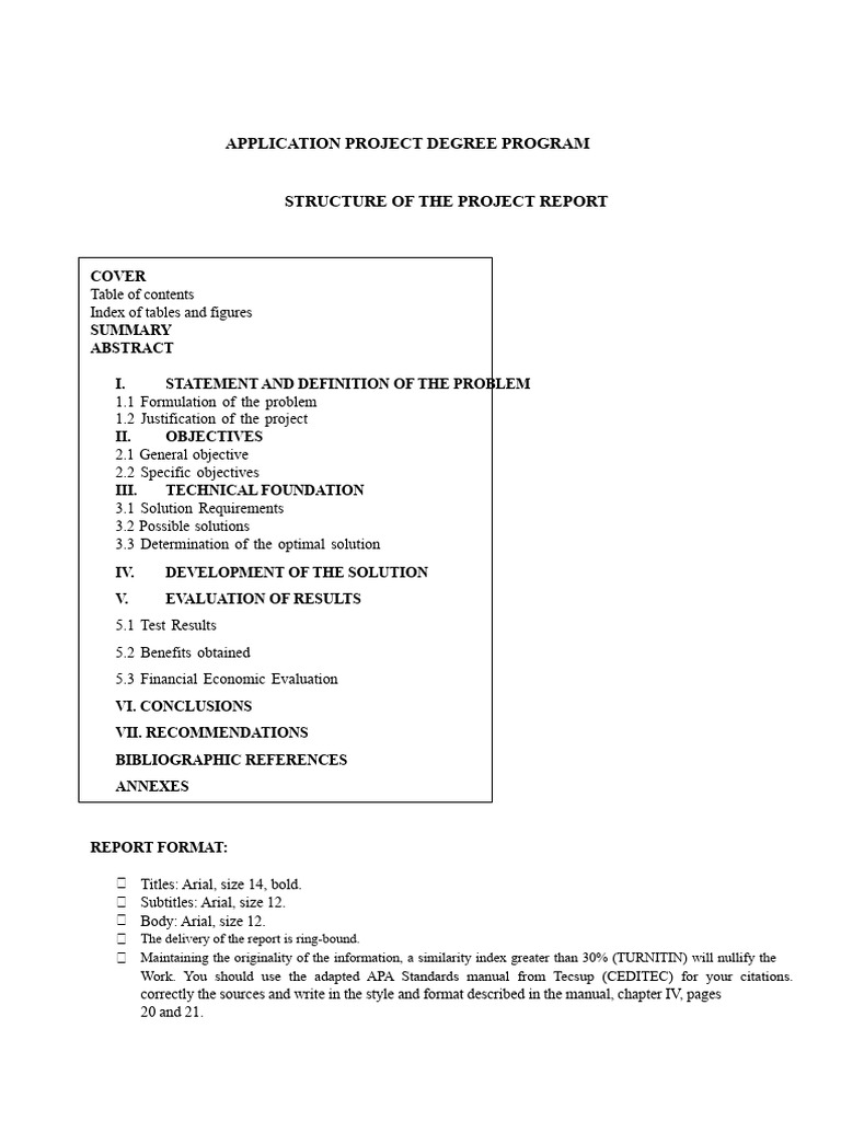 Project Report Structure Guide | PDF | Internal Rate Of Return | Simulation