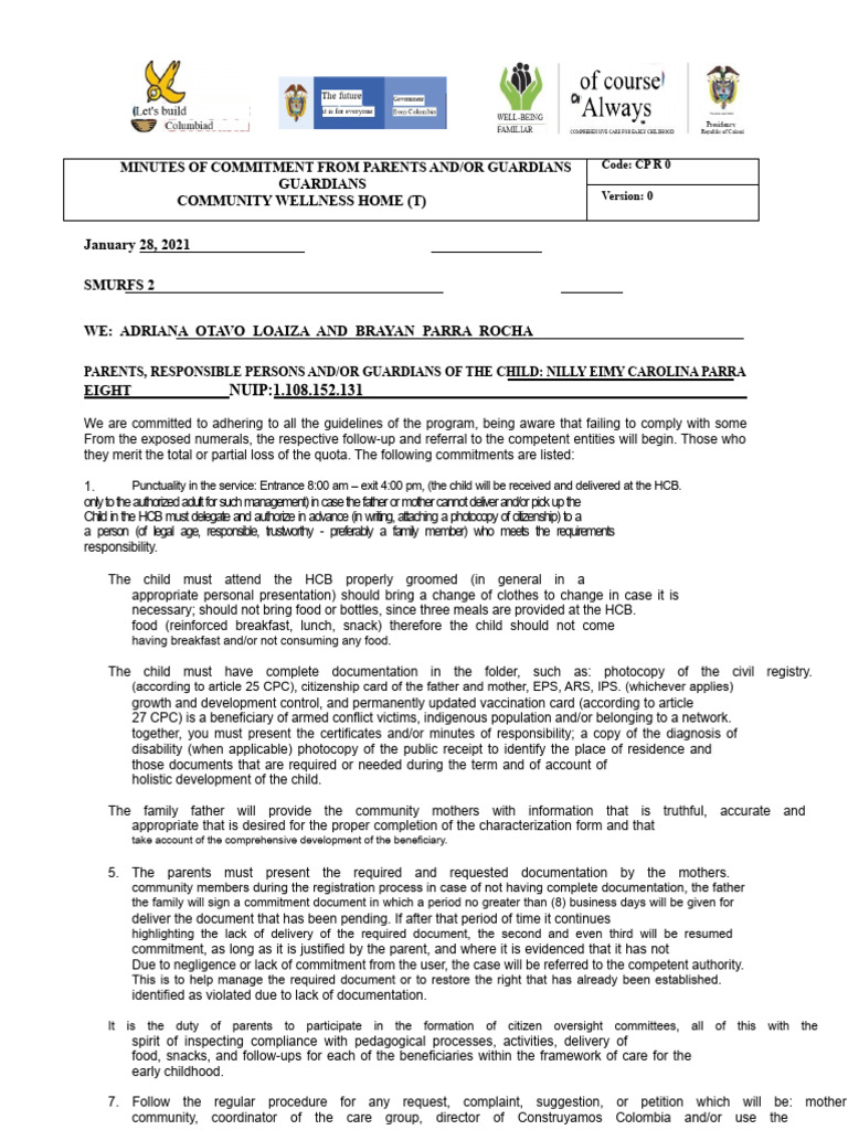 Commitment Act HCB Carolina | PDF
