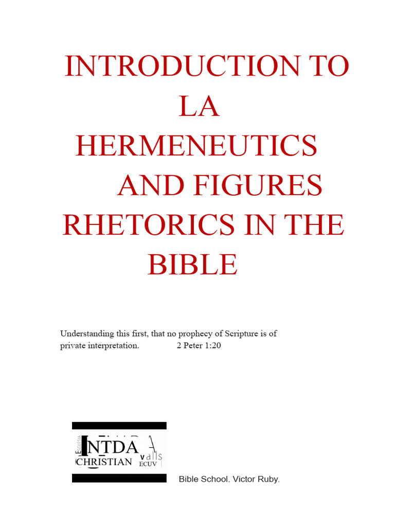 Bible Hermeneutics and Rhetoric Guide | PDF | Jesus | Serpents In The Bible