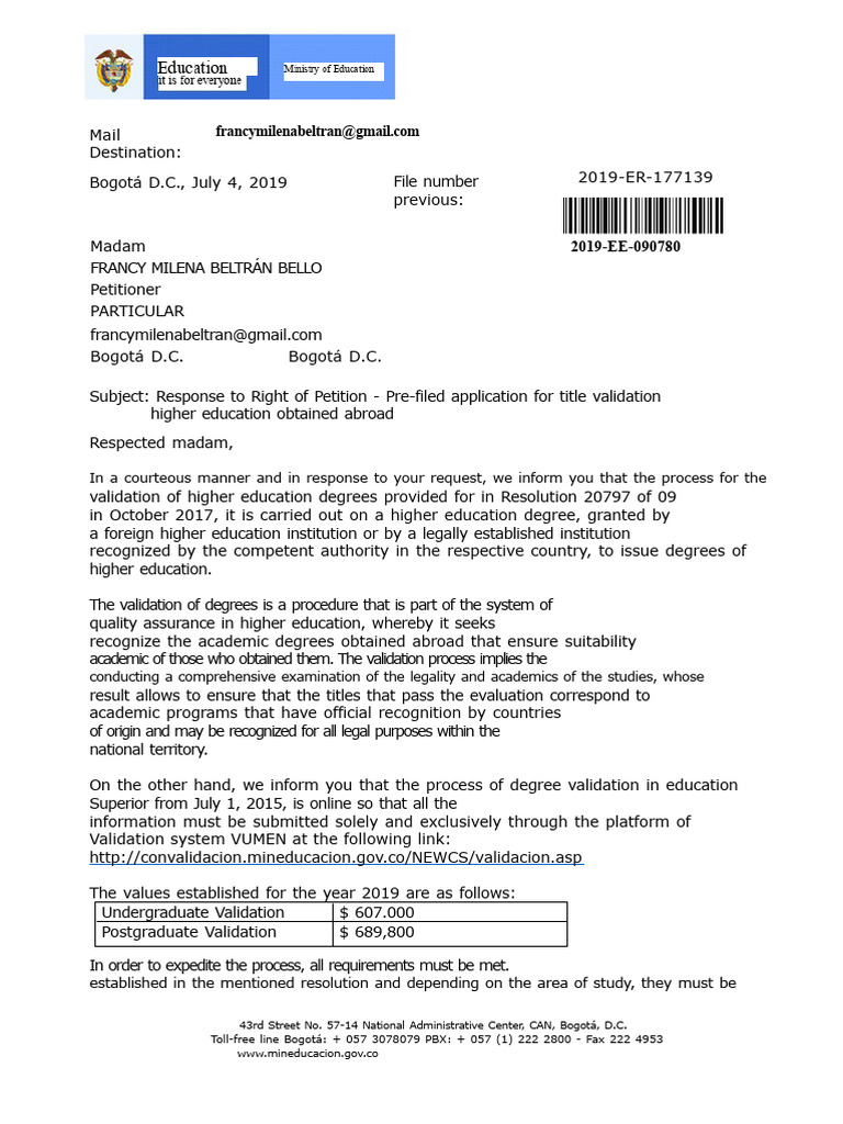 Degree Validation Process for Foreign Titles | PDF | Academic Degree ...