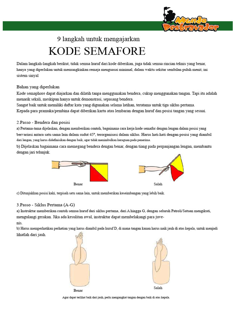 9 Langkah Mengajarkan Kode Semaphore | PDF