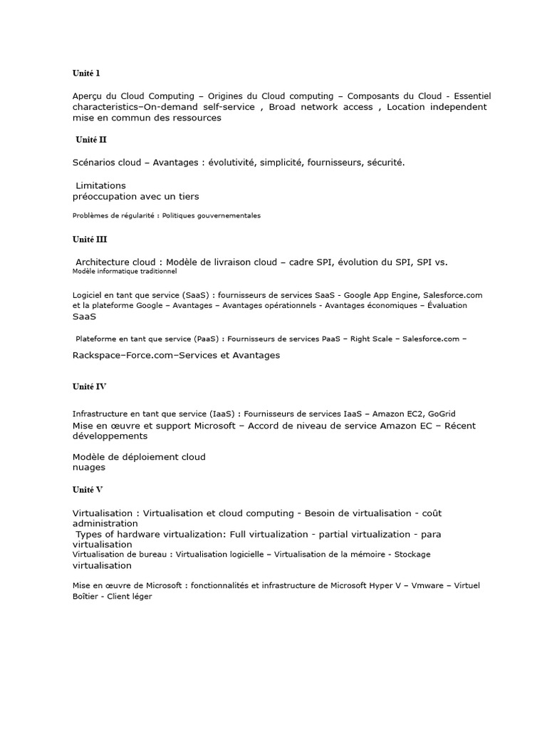 Guide complet sur le Cloud Computing | PDF | Cloud computing | Machine ...