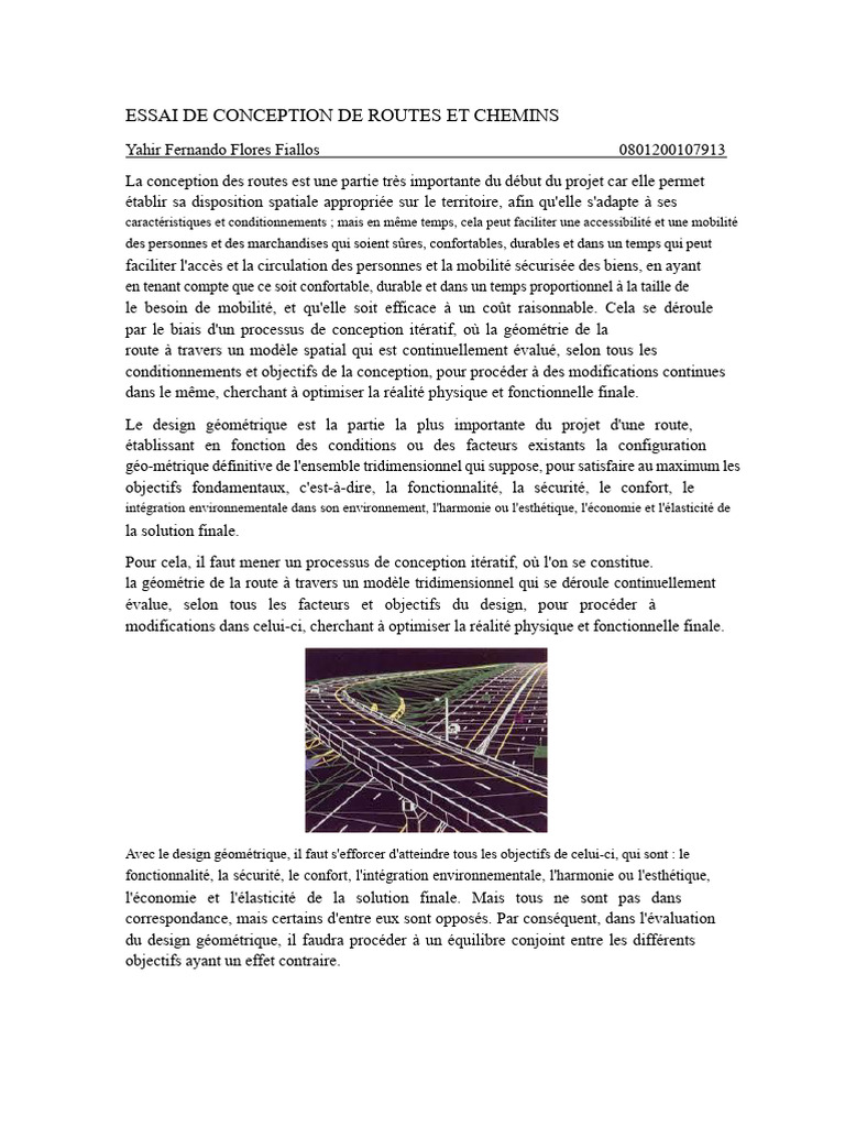 Conception géométrique des routes et chemins | PDF | Autoroute | Route