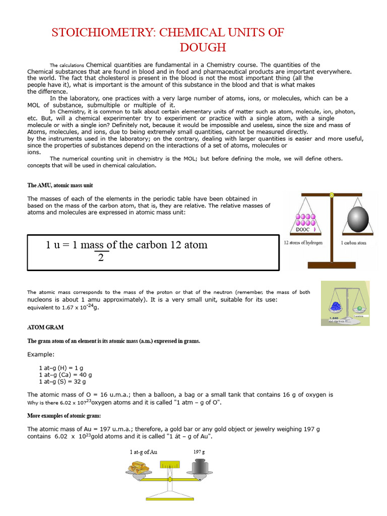 Understanding Chemical Units and Moles | PDF | Mole (Unit) | Molecules