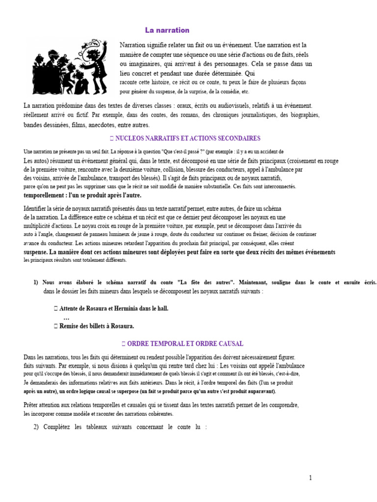Comprendre la narration et ses éléments | PDF | Récit