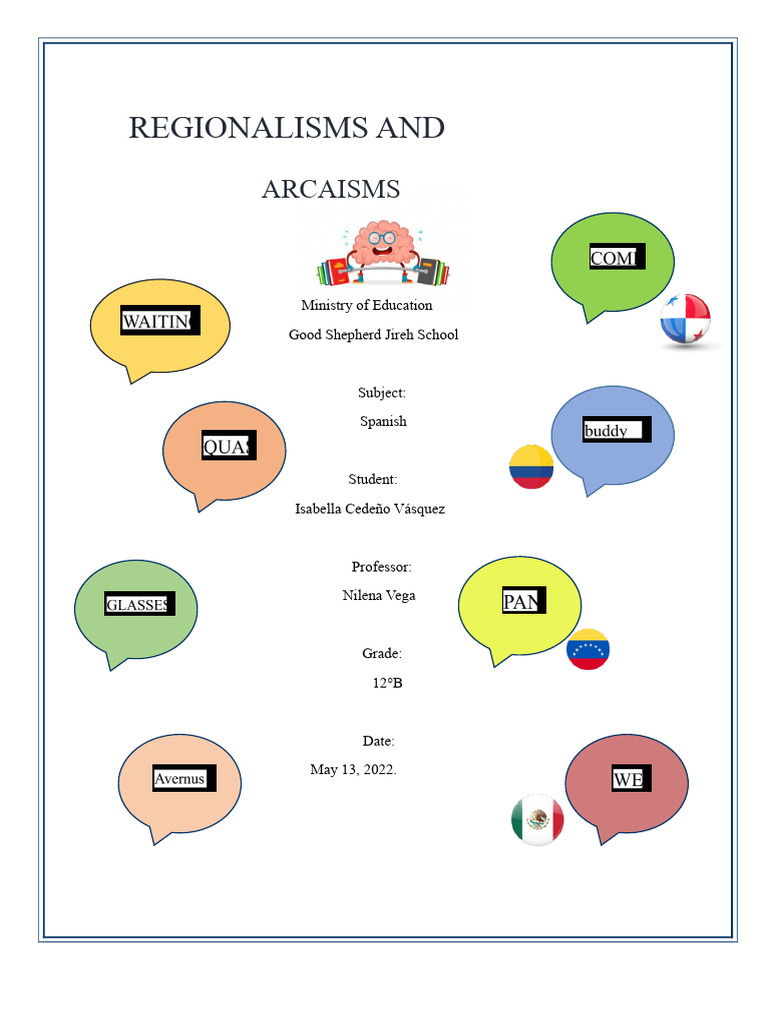 Regionalisms and Archaisms | PDF
