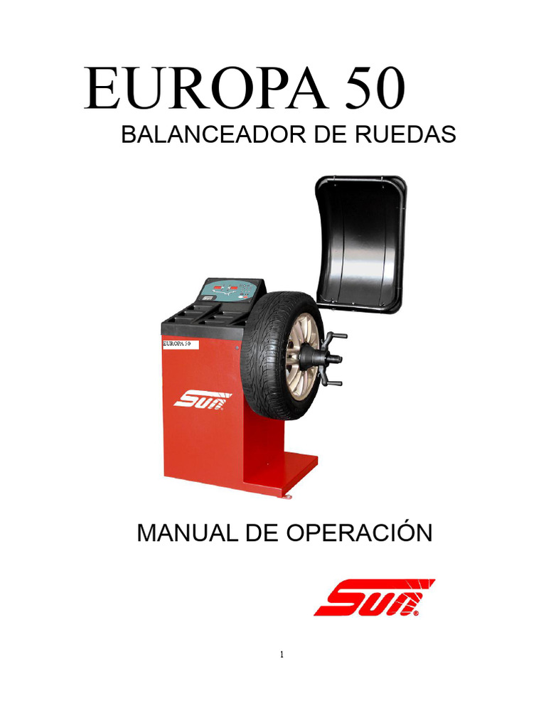 Manual de Operación Balanceador Europa 50 | PDF | Ingenieria Eléctrica ...