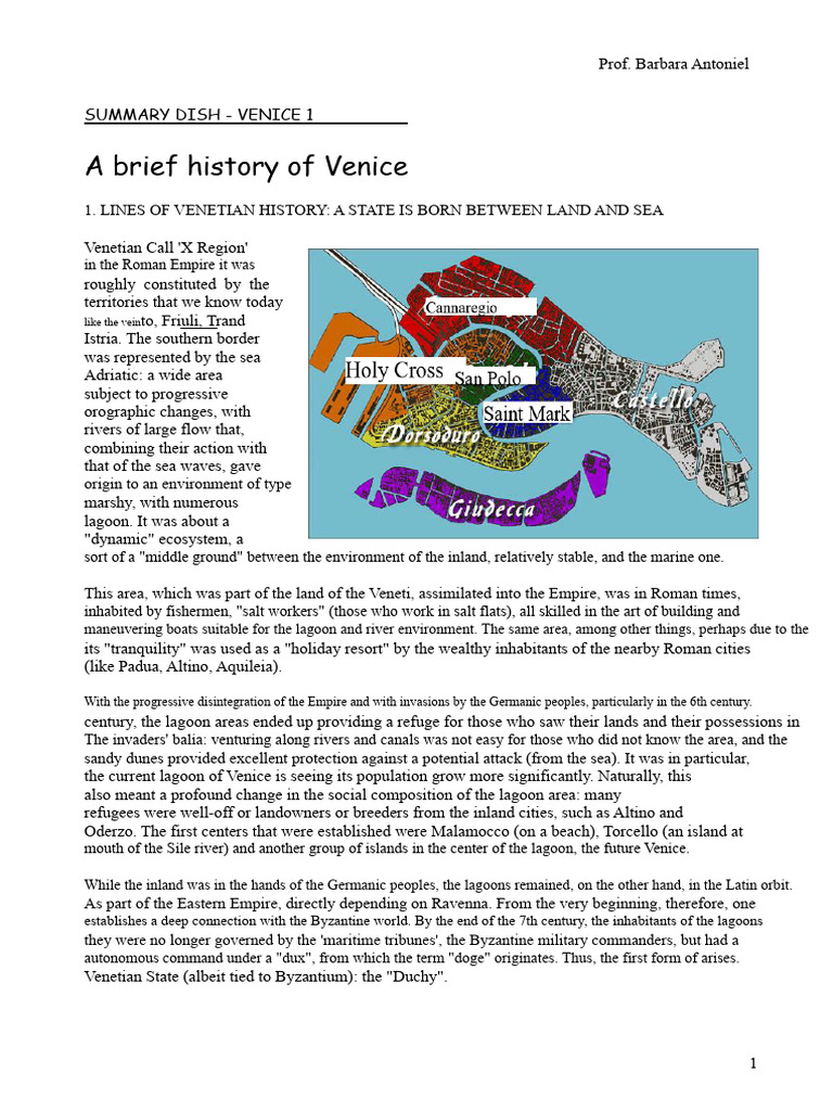 History of Venice: From Origins to Empire | PDF | Republic Of Venice