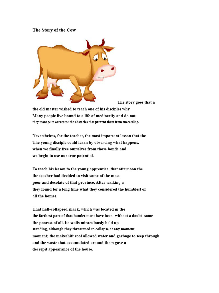 The Story of the Cow | PDF